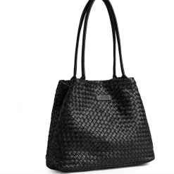 VIAMAJA Skuldertasker|Shoppere<Shopper i flettet skind - Black