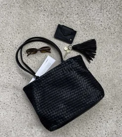 VIAMAJA Skuldertasker|Shoppere<Shopper i flettet skind - Black