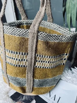 VIAMAJA Shoppere<Shopper i kraftig Jute - Sennep