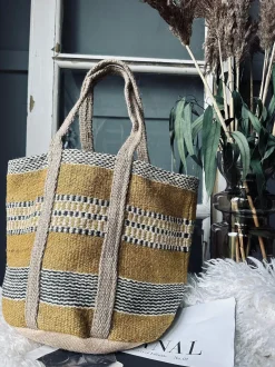 VIAMAJA Shoppere<Shopper i kraftig Jute - Sennep