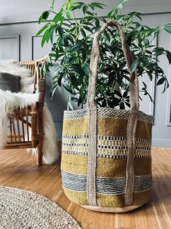 VIAMAJA Shoppere<Shopper i kraftig Jute - Sennep