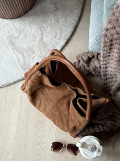 VIAMAJA Shoppere<Shopper i ruskind - Walnut