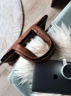 VIAMAJA Skuldertasker|Shoppere<Shopper ink pung MILLE – COGNAC