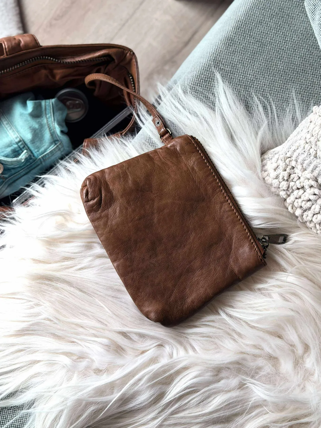 VIAMAJA Skuldertasker|Shoppere<Shopper ink pung MILLE – COGNAC
