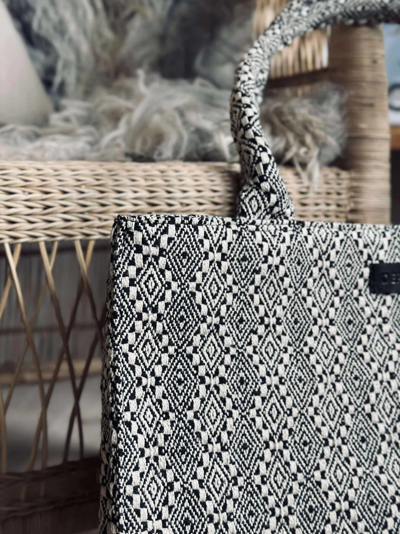 VIAMAJA Shoppere<Shopper Julia - Dekoreret med eksklusivt print