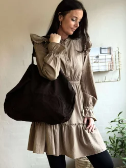 VIAMAJA Læder Tasker|Shoppere<Shopper Julia Ruskind - Dark coffee