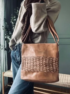 VIAMAJA Skuldertasker|Shoppere<Shopper Lux Handmade - Camel