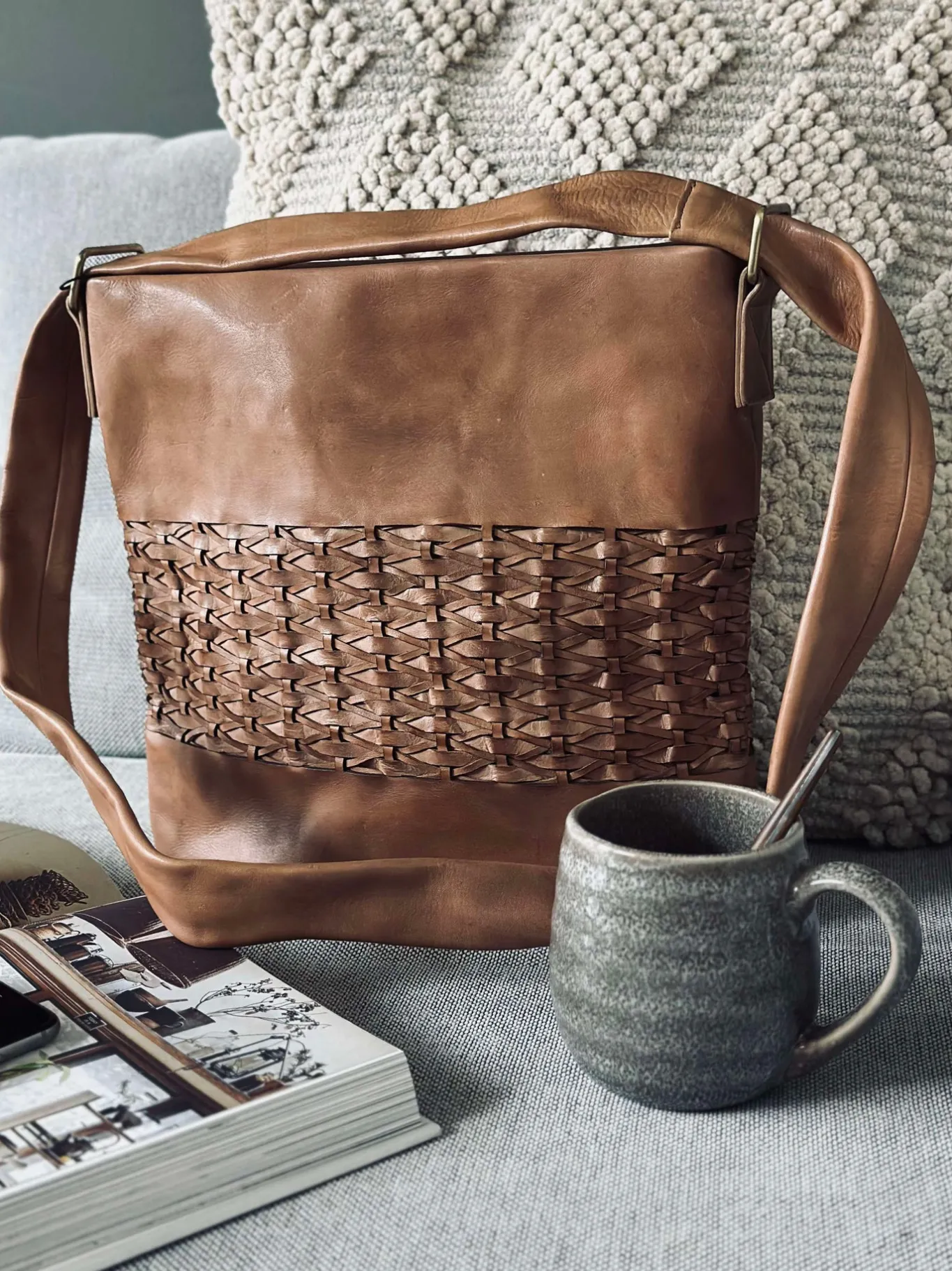 VIAMAJA Skuldertasker|Shoppere<Shopper Lux Handmade - Camel