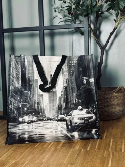 VIAMAJA Shoppere<Shopper m. motiv - grå mix