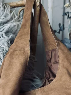 VIAMAJA Læder Tasker|Skuldertasker<Shopper Ruskind - Caramel