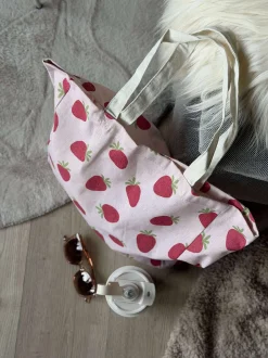 VIAMAJA Kanvas Tasker|Shoppere<Shopper Strawberry