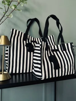 VIAMAJA Skuldertasker|Shoppere<Shopper STRIBE Canvas Small