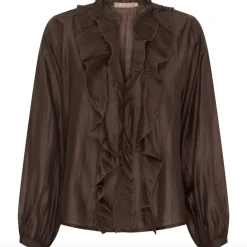 VIAMAJA Skjorter<Skjorte bluse - Naira Moro brown