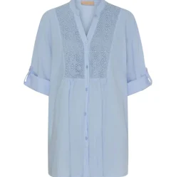 VIAMAJA Skjorter<Skjorte Celina med broderi – Blue