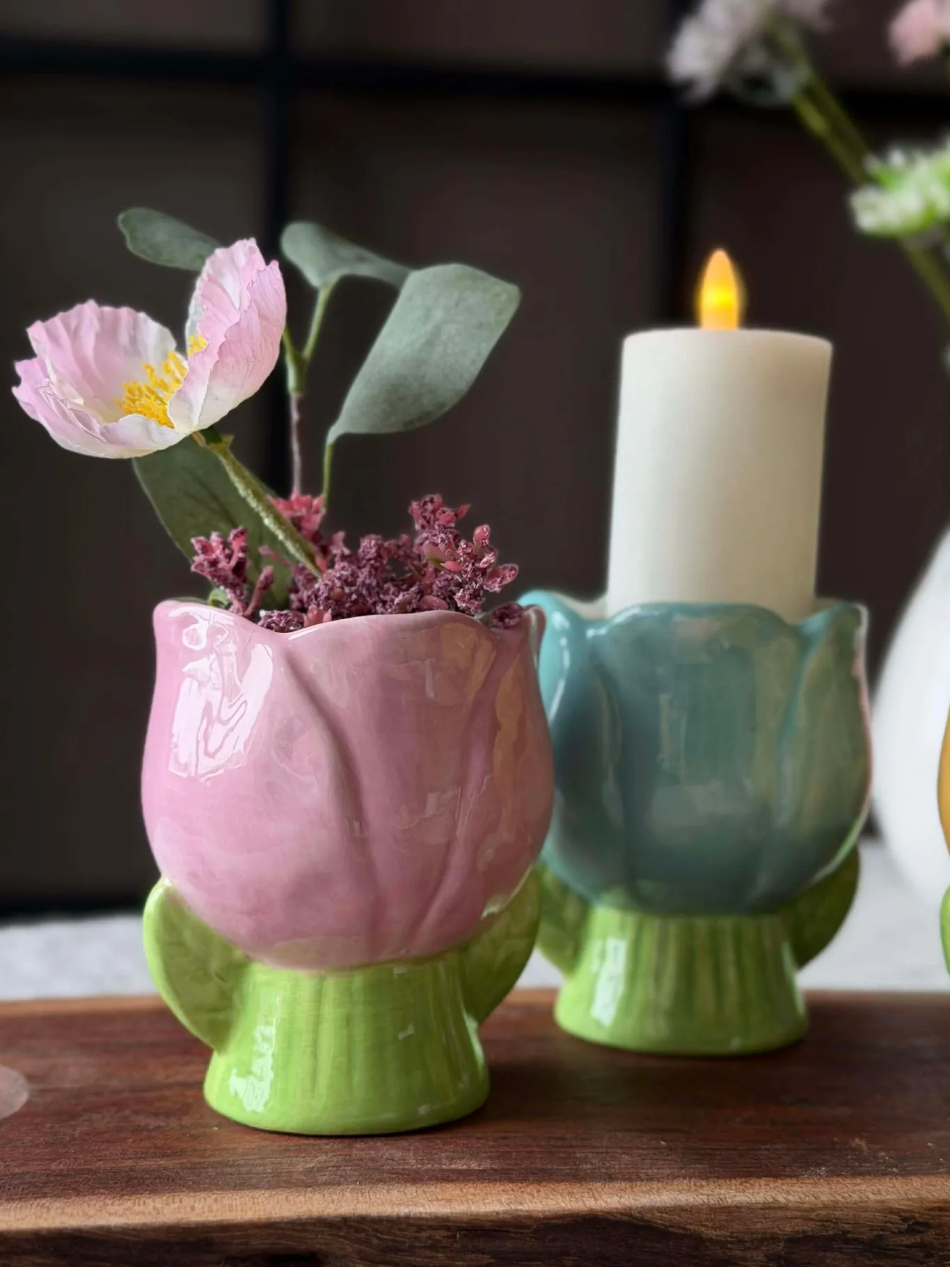VIAMAJA Lysestager|Påske<Skjuler Tulipan - Flere farver