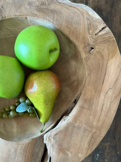 VIAMAJA Fad / Bakker|Skåle Og Tallerkener<Skål af teakrod – Large