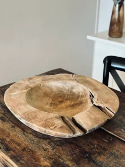 VIAMAJA Fad / Bakker|Skåle Og Tallerkener<Skål af teakrod – Large