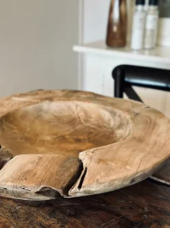 VIAMAJA Fad / Bakker|Skåle Og Tallerkener<Skål af teakrod – Large