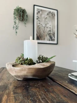 VIAMAJA Fad / Bakker|Skåle Og Tallerkener<Skål af teakrod – Small