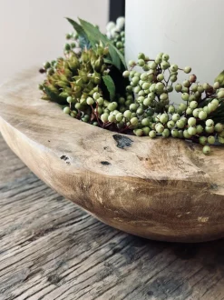 VIAMAJA Fad / Bakker|Skåle Og Tallerkener<Skål af teakrod – Small