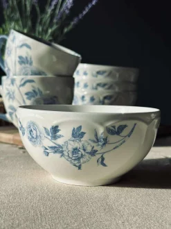 VIAMAJA Porcelæn Og Stentøj|Skåle Og Tallerkener<Skål Flora Blå