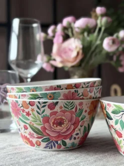 VIAMAJA Skåle Og Tallerkener|Camping Og Picnic<Skål flower melamin