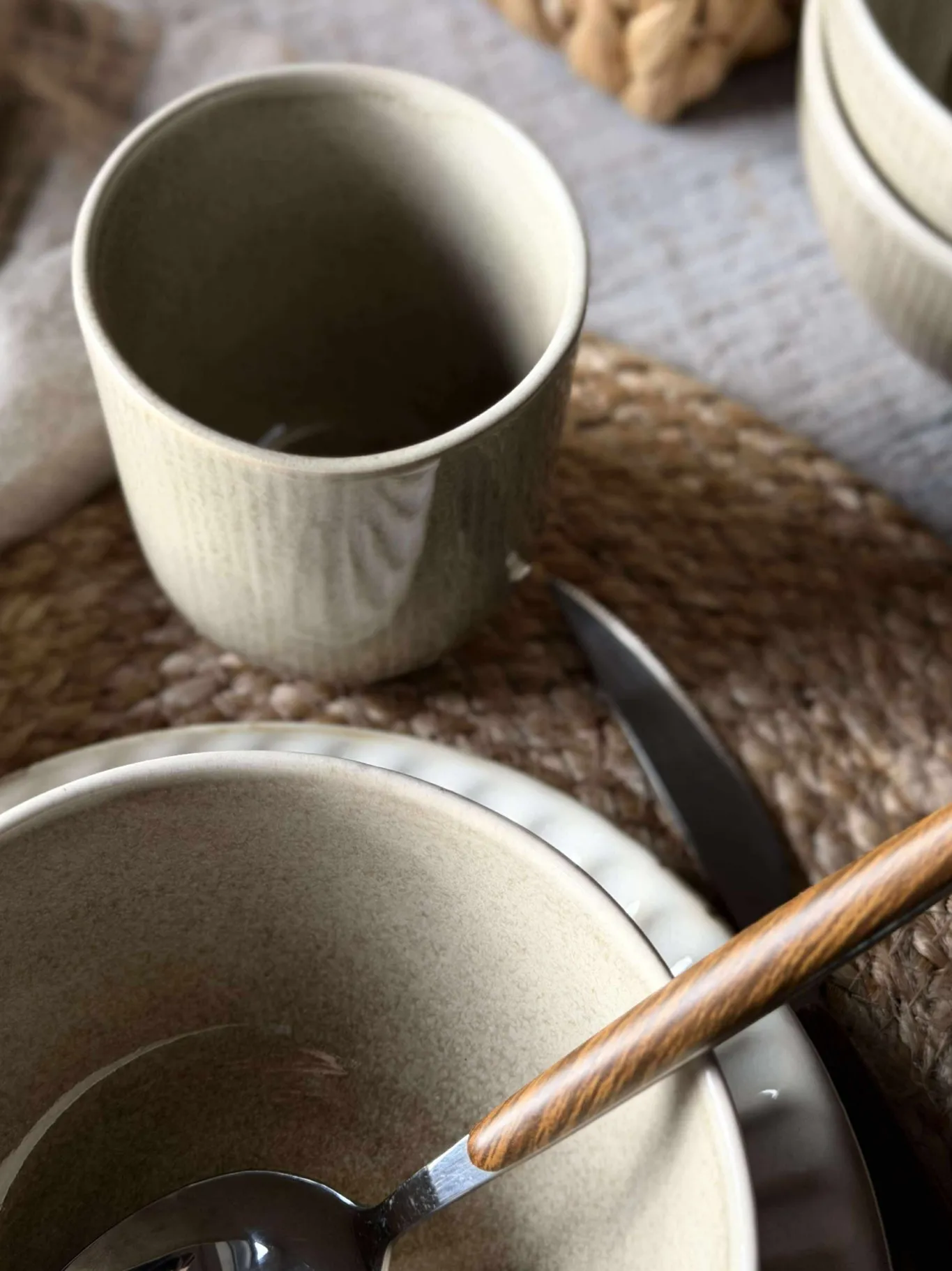 VIAMAJA Porcelæn Og Stentøj|Skåle Og Tallerkener<Skål Lydia keramik - Sæt med 4 stk Beige