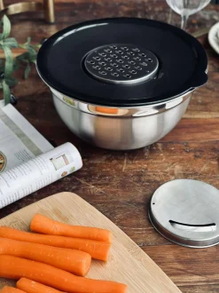VIAMAJA Skåle Og Tallerkener|Rustfrit Stål<Skål med snittelåg - Rustfrit stål