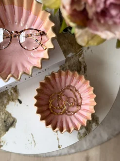 VIAMAJA Pynte Genstande<Skål Plissé Rosa- Flere størrelser
