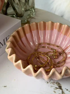 VIAMAJA Pynte Genstande<Skål Plissé Rosa- Flere størrelser