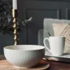 VIAMAJA Porcelæn Og Stentøj|Skåle Og Tallerkener<Skål Riflet - Porcelæn