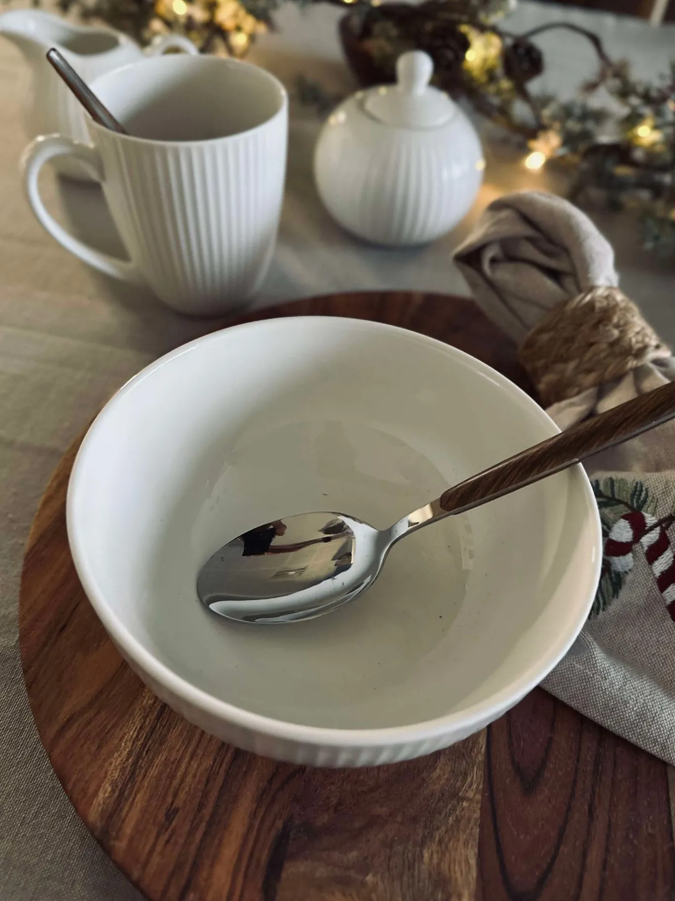 VIAMAJA Porcelæn Og Stentøj|Skåle Og Tallerkener<Skål Riflet - Porcelæn