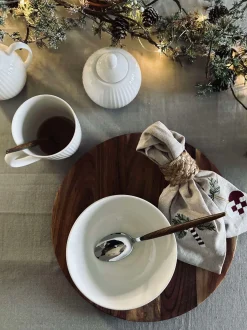 VIAMAJA Porcelæn Og Stentøj|Skåle Og Tallerkener<Skål Riflet - Porcelæn