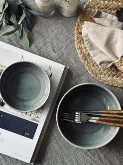 VIAMAJA Porcelæn Og Stentøj|Skåle Og Tallerkener<Skål VIGA strib stentøj - Blå 16cm