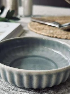 VIAMAJA Porcelæn Og Stentøj|Skåle Og Tallerkener<Skål VIGA strib stentøj - Blå