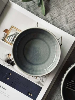 VIAMAJA Porcelæn Og Stentøj|Skåle Og Tallerkener<Skål VIGA strib stentøj - Blå