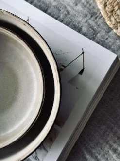 VIAMAJA Porcelæn Og Stentøj|Skåle Og Tallerkener<Skål VIGA strib stentøj - Mat brun 12cm