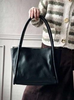 VIAMAJA Læder Tasker|Håndtasker<Skuldertaske black
