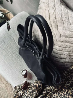 VIAMAJA Skuldertasker|Shoppere<Skuldertaske med nitter - Black