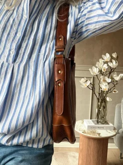 VIAMAJA Læder Tasker|Skuldertasker<Skuldertaske Neri Small - Walnut