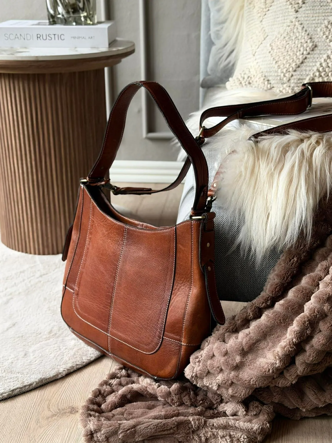 VIAMAJA Læder Tasker|Skuldertasker<Skuldertaske Neri Small - Walnut