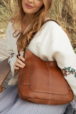 VIAMAJA Læder Tasker|Skuldertasker<Skuldertaske Neri Small - Walnut