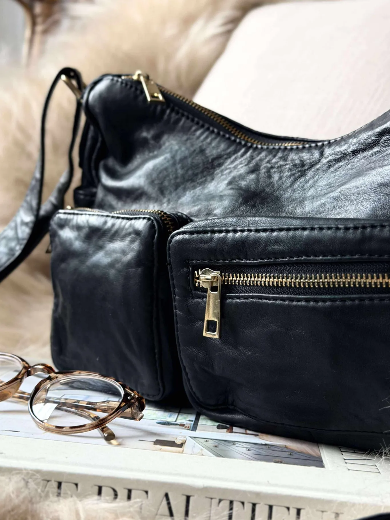 VIAMAJA Cross Body|Skuldertasker<Skuldertaske Sienna - Black gold