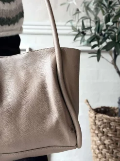VIAMAJA Læder Tasker|Håndtasker<Skuldertaske Taupe