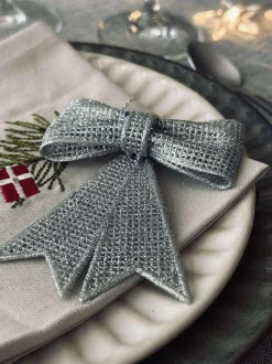 VIAMAJA Interiør|Pynte Genstande<Sløjfe glitter - Silver