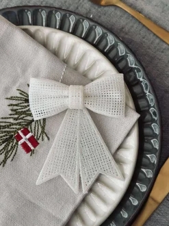 VIAMAJA Interiør|Pynte Genstande<Sløjfe glitter - White