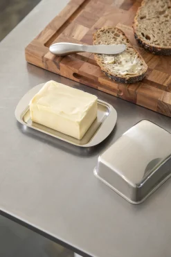 VIAMAJA Skåle Og Tallerkener|Rustfrit Stål<Smørboks med låg - Rustfrit stål