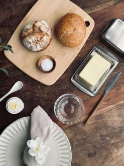 VIAMAJA Rustfrit Stål<Smørboks med låg - Rustfrit stål