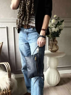 VIAMAJA Clutch|Cross Body<Smuk læder clutch - LADY Midnight Blue