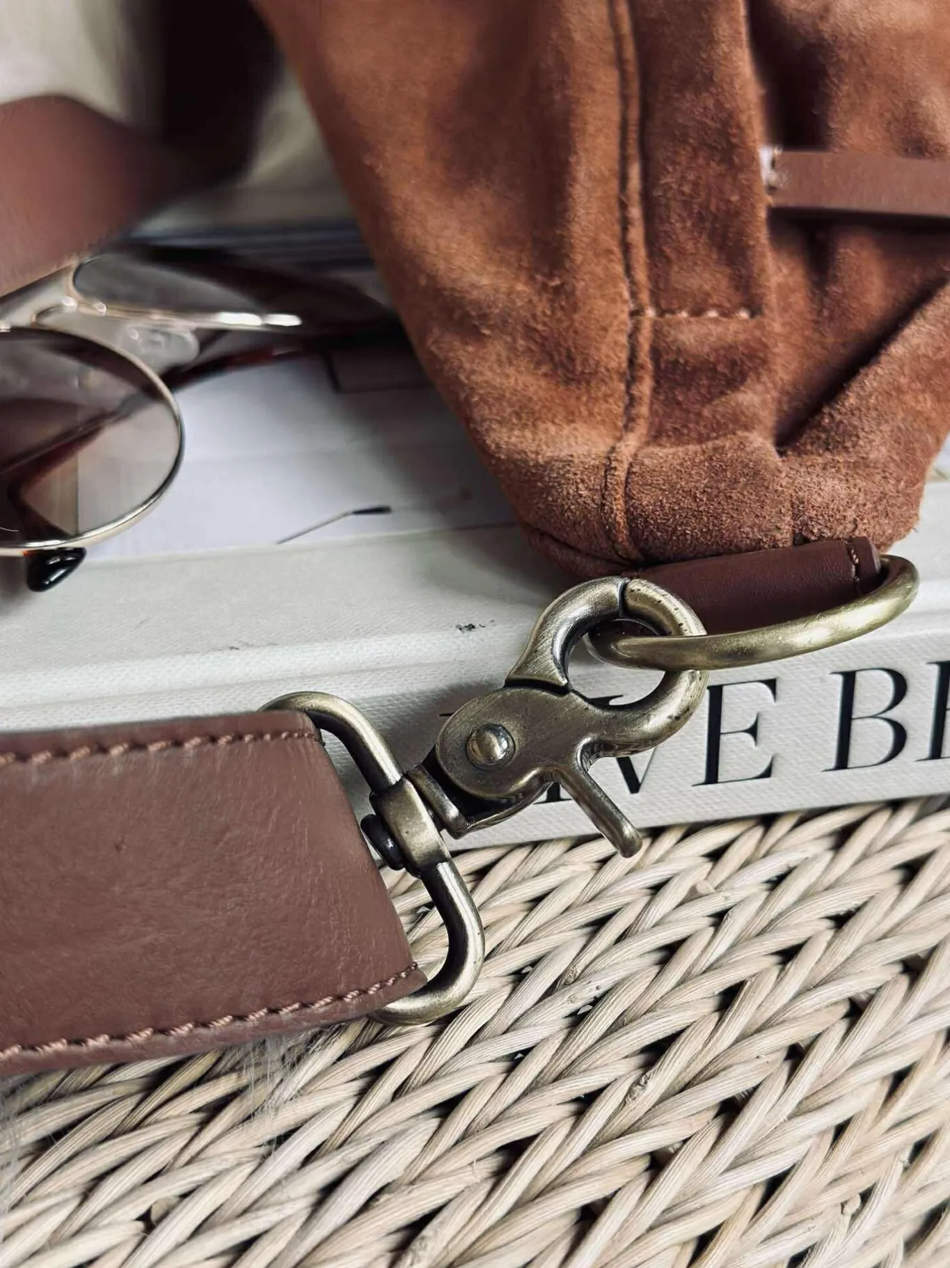 VIAMAJA Bæltetasker|Læder Tasker<Smuk ruskindsbumbag - Cognac
